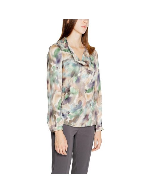 Rinascimento Gray Green Polyester Shirt