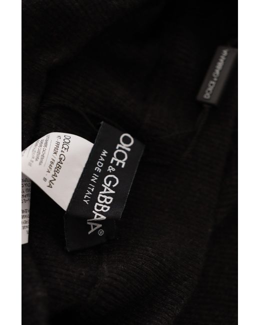 Dolce & Gabbana Black Elegant Cashmere Tights