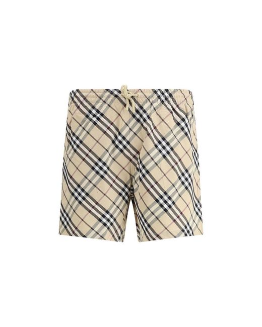 Burberry Natural Check Archive Swimshorts for men