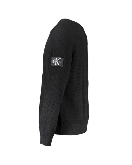 Calvin Klein Black Wool Sweater for men