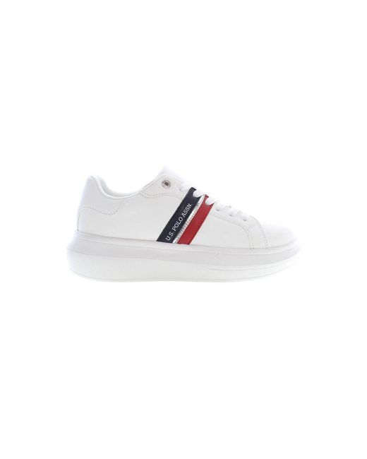 U.S. POLO ASSN. White U. S. Polo Assn. Polyester Sneaker