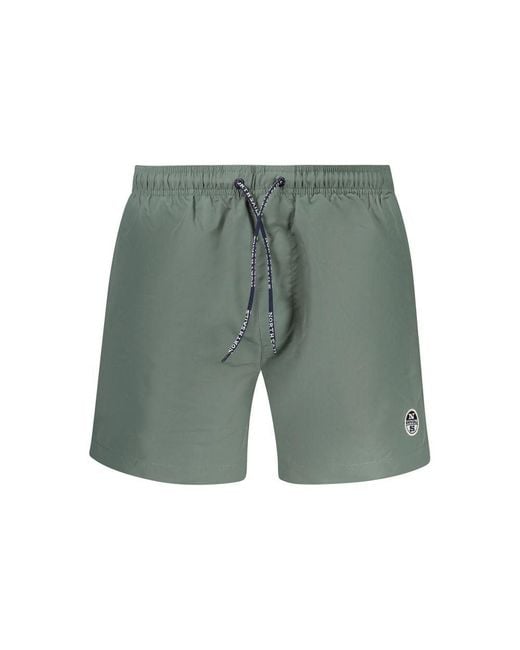 North Sails Green Polyester Shorts for men
