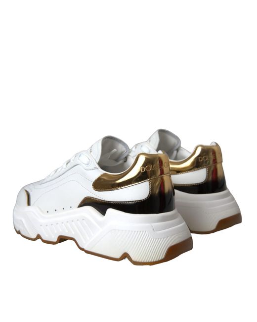 Dolce & Gabbana White Low Top Daymaster Sneakers Shoes (Pre-Owned)