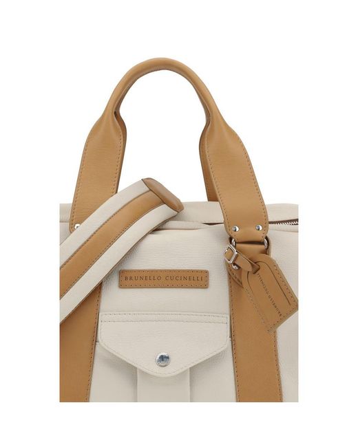 Brunello Cucinelli Natural Street Travel Bag for men