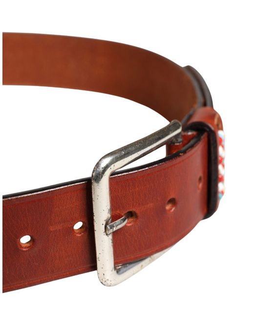 Gianfranco Ferré Red Bordeaux Wide Leather Waist Gold Silver Buckle Belt
