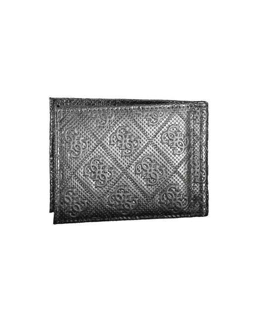 Guess Gray Leather Wallet for men