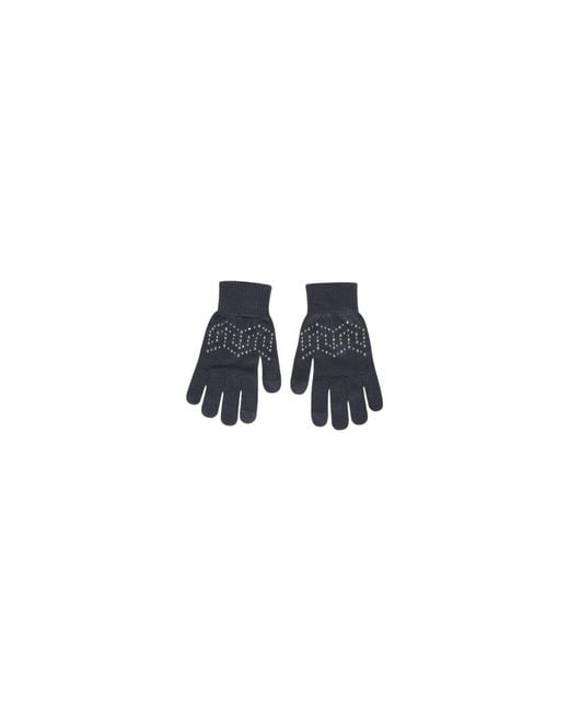 Pieces Blue Gray Recycled Polyester Gloves