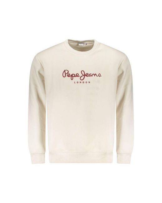 Pepe Jeans White Cotton Sweater for men