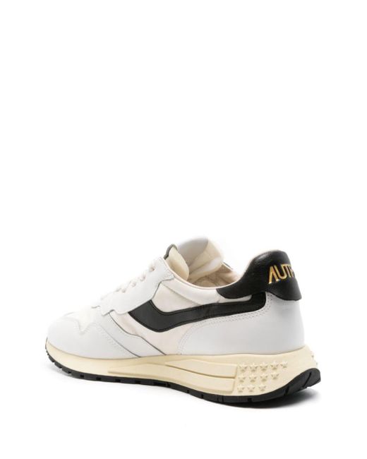 Autry White And Black Reelwind Low Sneakers for men