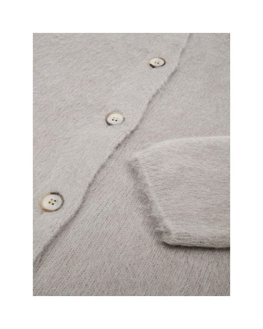 Gran Sasso Gray Wool Cardigan