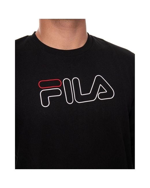 Fila Black Cotton Sweatshirt for men