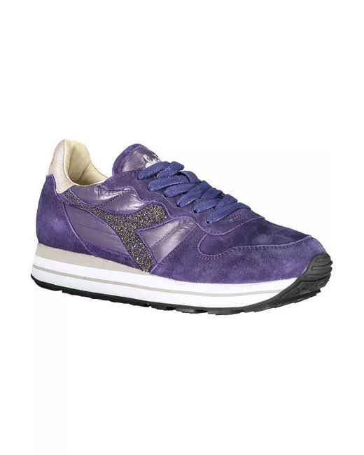 Diadora Purple Blue Fabric Sneaker