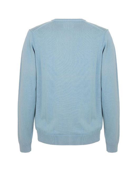 Fred Mello Blue F Mello Cotton Sweater for men