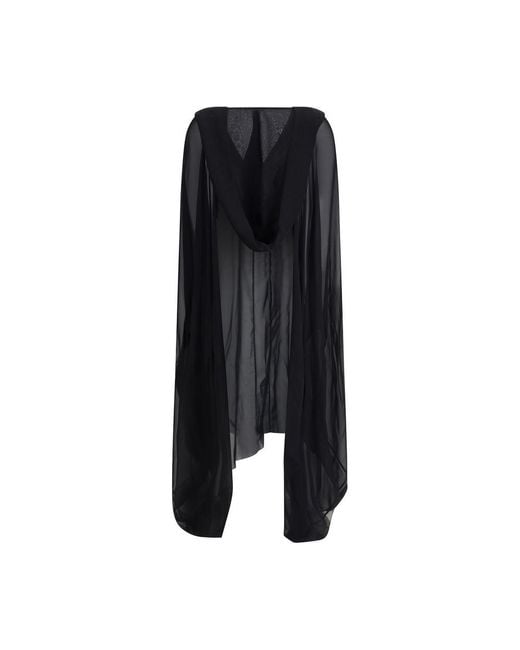 Rick Owens Black Kaftan Dress