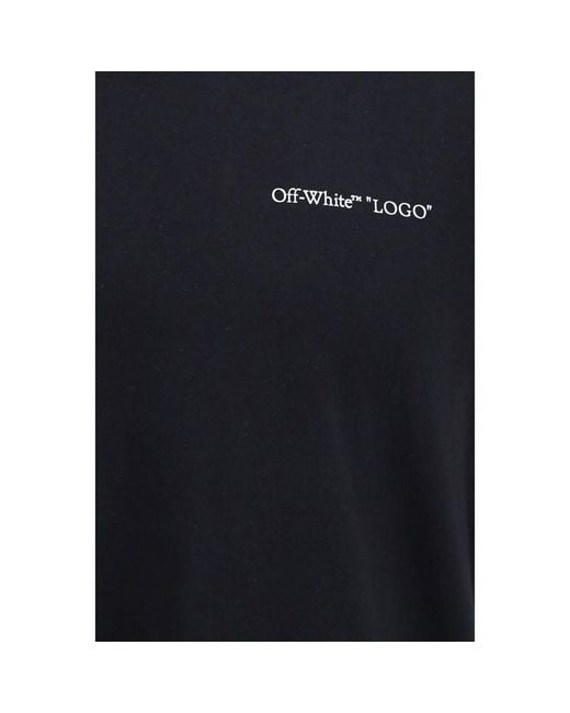 Off-White c/o Virgil Abloh Blue Black Cotton T-shirt - L for men