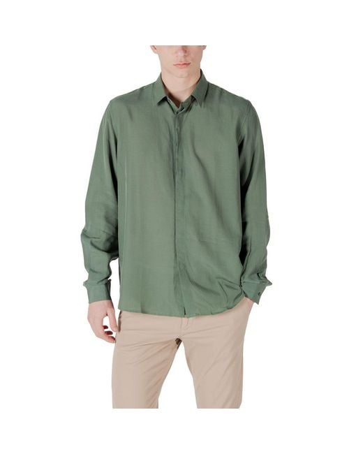 Antony Morato Green Lyocell Shirt for men