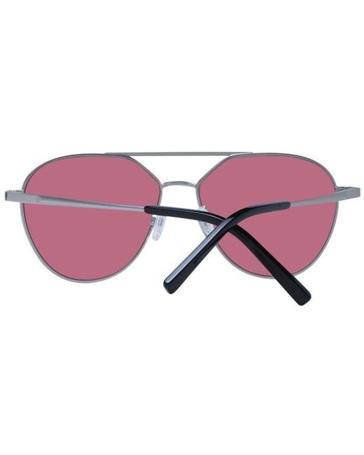 Serengeti Purple Silver Metal Sunglasses
