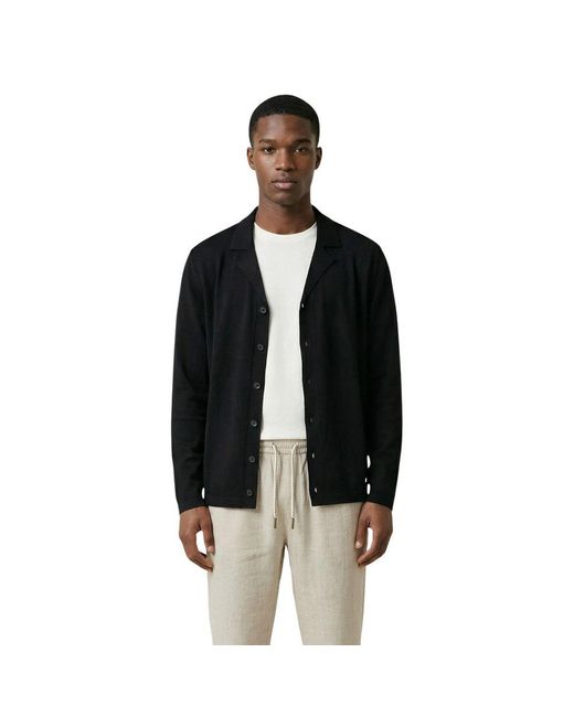 Gianni Lupo Black Viscose Cardigan for men