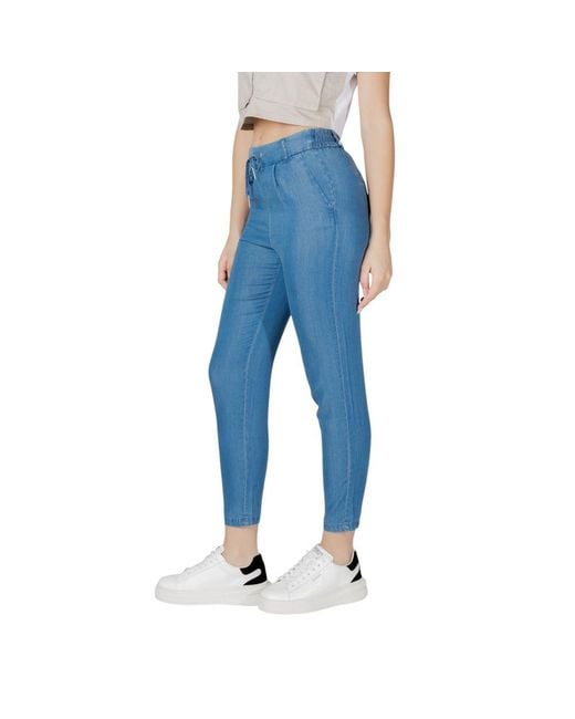 ONLY Blue Lyocell Casual Pants