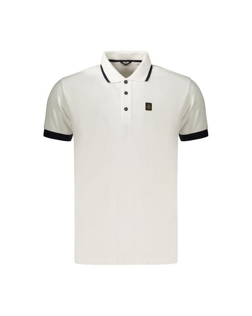 Refrigiwear White Cotton Men's Polo for men