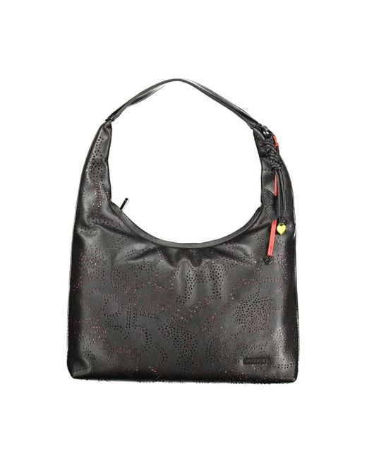Desigual Gray Nero Poliuretano Handbag
