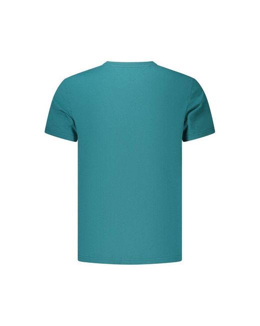 Tommy Hilfiger Blue Verde Cotton Men's T for men