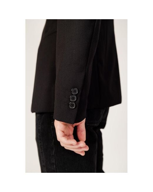 ARMANI EXCHANGE Black Polyester Blazer for men