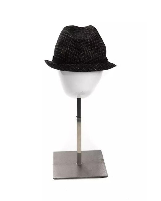 Byblos Black Elegant Wool Blend Hat