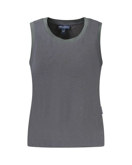 North Sails Gray Polyester Tank Top