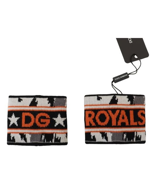 Dolce & Gabbana White And Two Piece Set Dg Royal Wristband for men