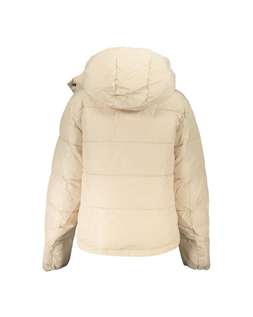 Calvin Klein Natural Chic Long-Sleeved Jacket With Removable Hood