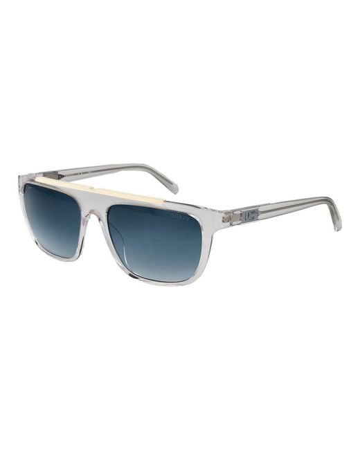 Guess Blue Stainless Steel Sunglasses for men