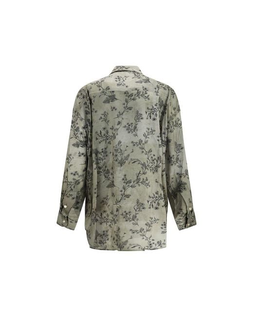 R13 Green Viscose Blouse