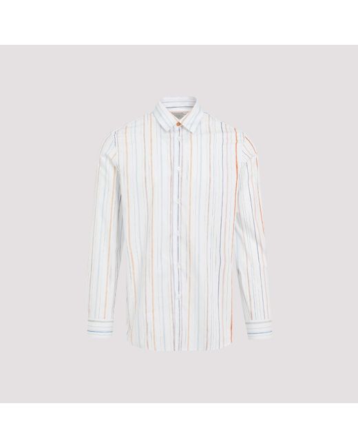 Paul Smith White S/c Regular Fit Organic Cotton Shirt for men