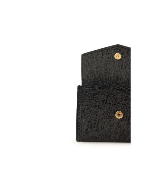 Saint Laurent Black Calf Leather Bos Taurus Wallet