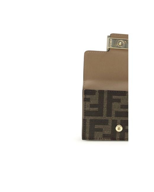 Fendi Gray Fabric Wallet