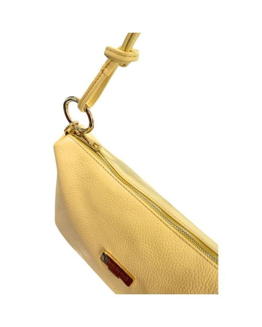 Baldinini Yellow Leather Bag