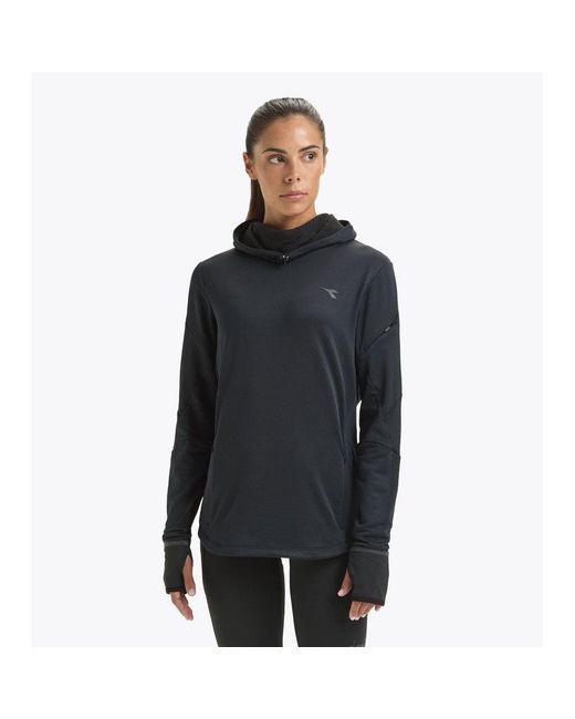Diadora Black Polyester Sweatshirt