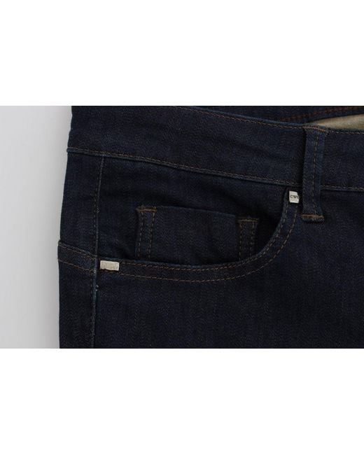 CoSTUME NATIONAL Cotton Blend Slim Fit Jeans Blue Sig32580