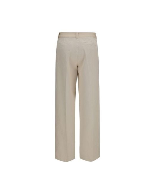Forte_forte Gray Beige Cotton Chino Pants