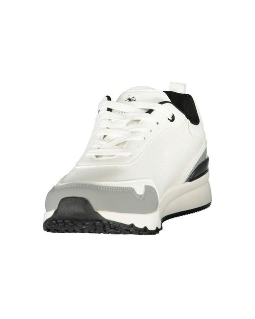 U.S. POLO ASSN. White Bianco Poliuretano Uomo Sneaker for men