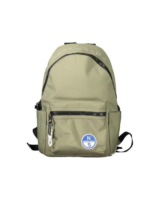 North Sails Green Verde Polyester Men's Backpack for men