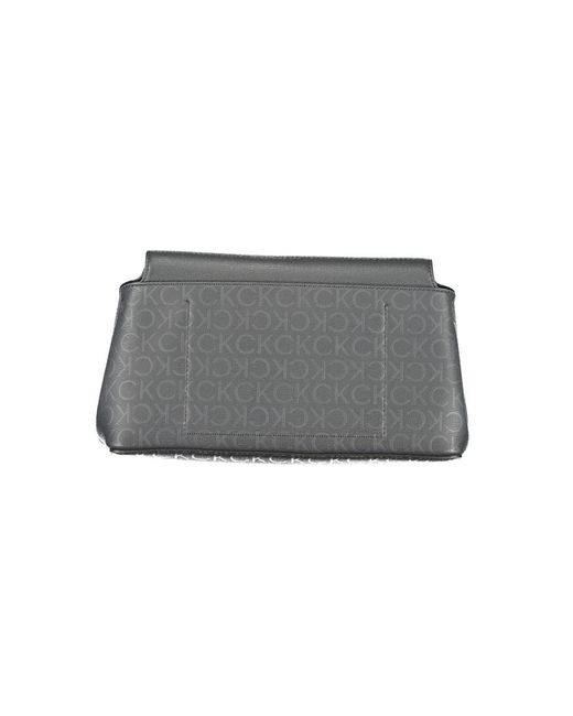 Calvin Klein Gray Polyester Shoulder Bag