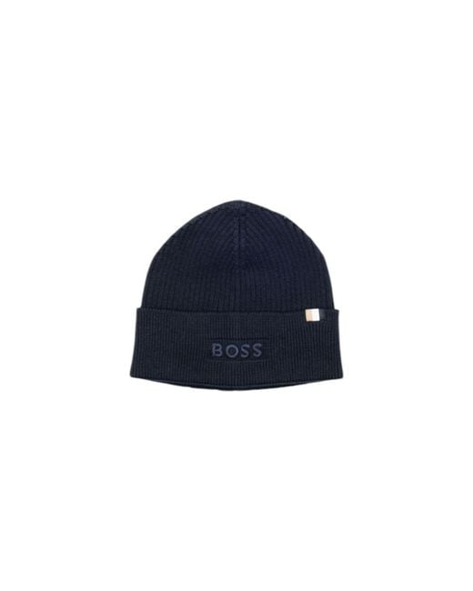 Boss Blue Cotton Cap (baseball Hat) for men