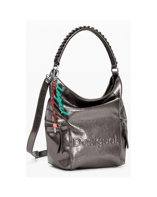 Desigual Black Bronze Polyethylene Backpack