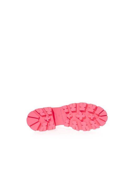 McQueen Pink Leather Boot