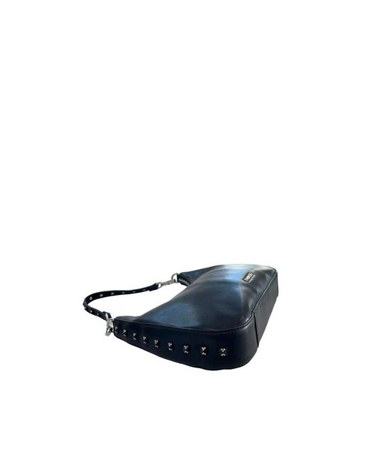 Twinset Blue Black Polyurethane Shoulder Bag