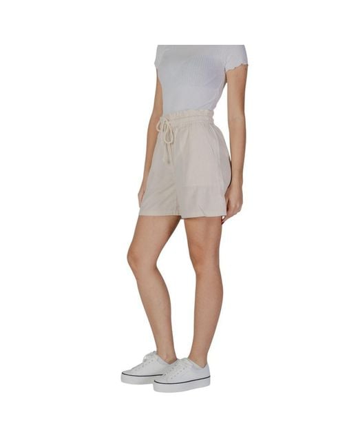 B.Young Gray Beige Cotton Shorts