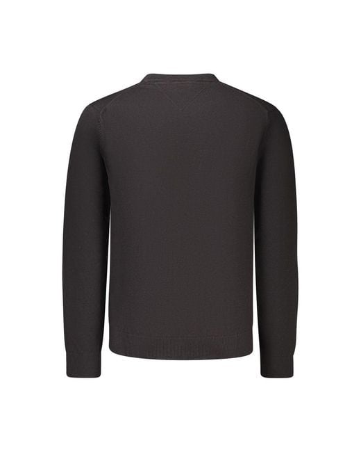 Tommy Hilfiger Black Cotton Men's Sweater for men
