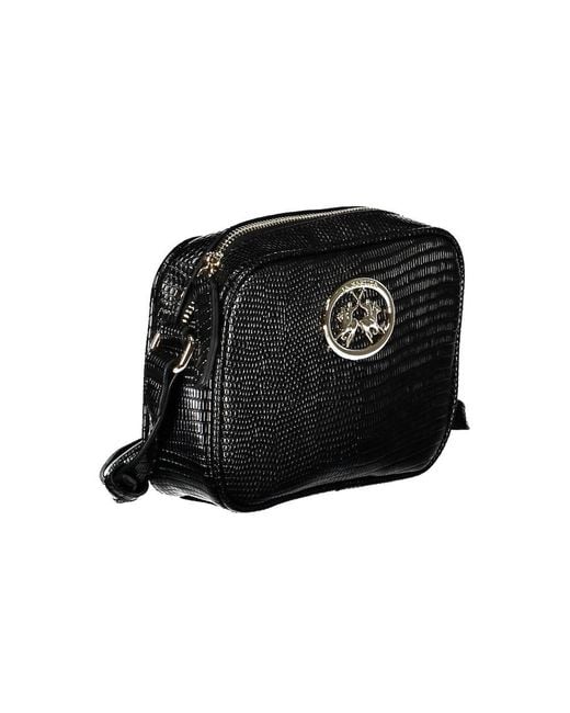 La Martina Black Polyethylene Handbag